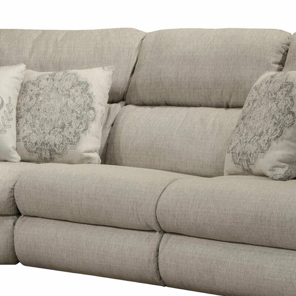 McPherson Modular Power Lay Flat Reclining Sectional (Buff) Sectionals Customizable 53