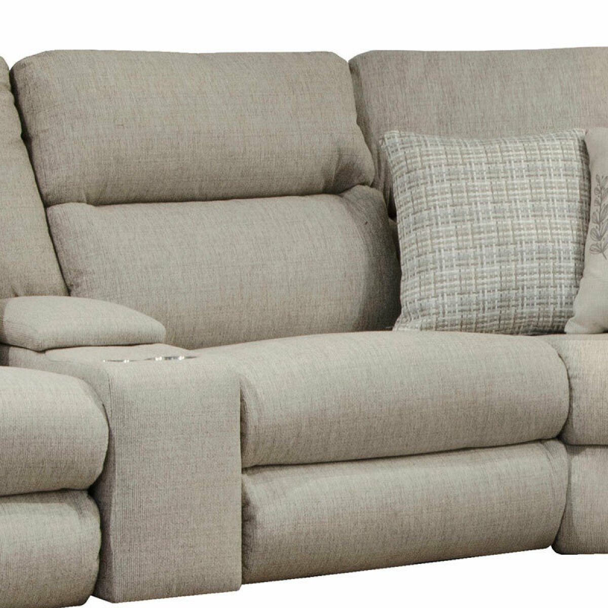 McPherson Modular Power Lay Flat Reclining Sectional (Buff) Sectionals Customizable 52