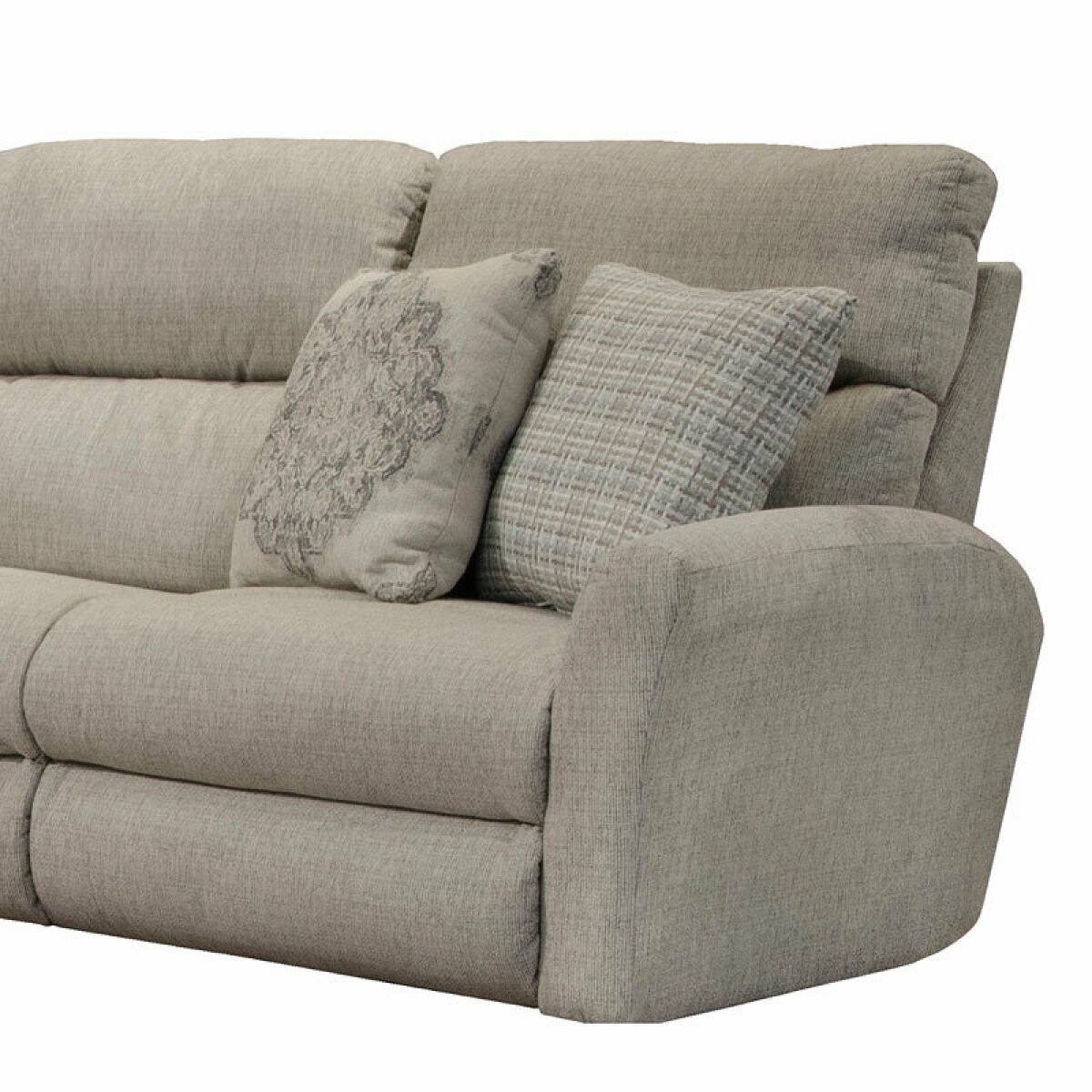 McPherson Modular Power Lay Flat Reclining Sectional (Buff) Sectionals Customizable 56